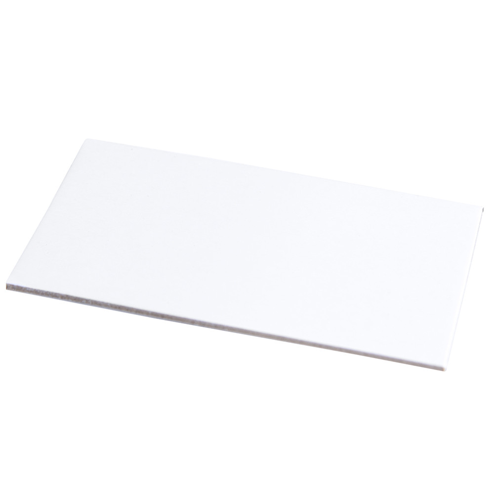 O'Creme White Rectangular Mini Board, 4" x 2.3" - Pack of 100