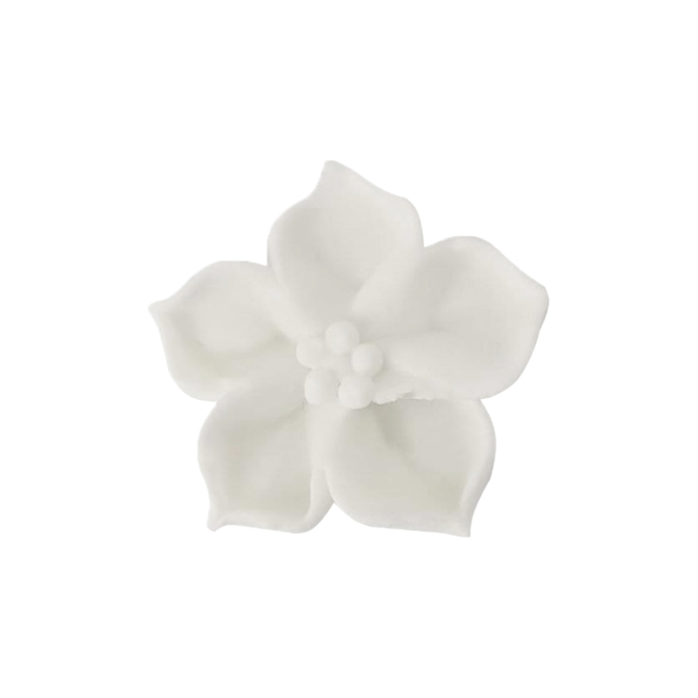 O'Creme White Royal Icing Drop Flower, Set of 16