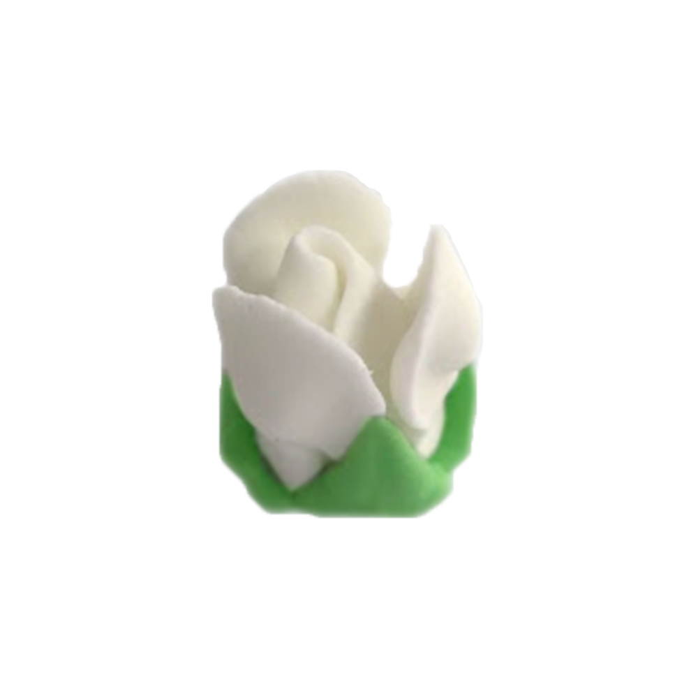 O'Creme White Royal Icing Rosebuds, Set of 12