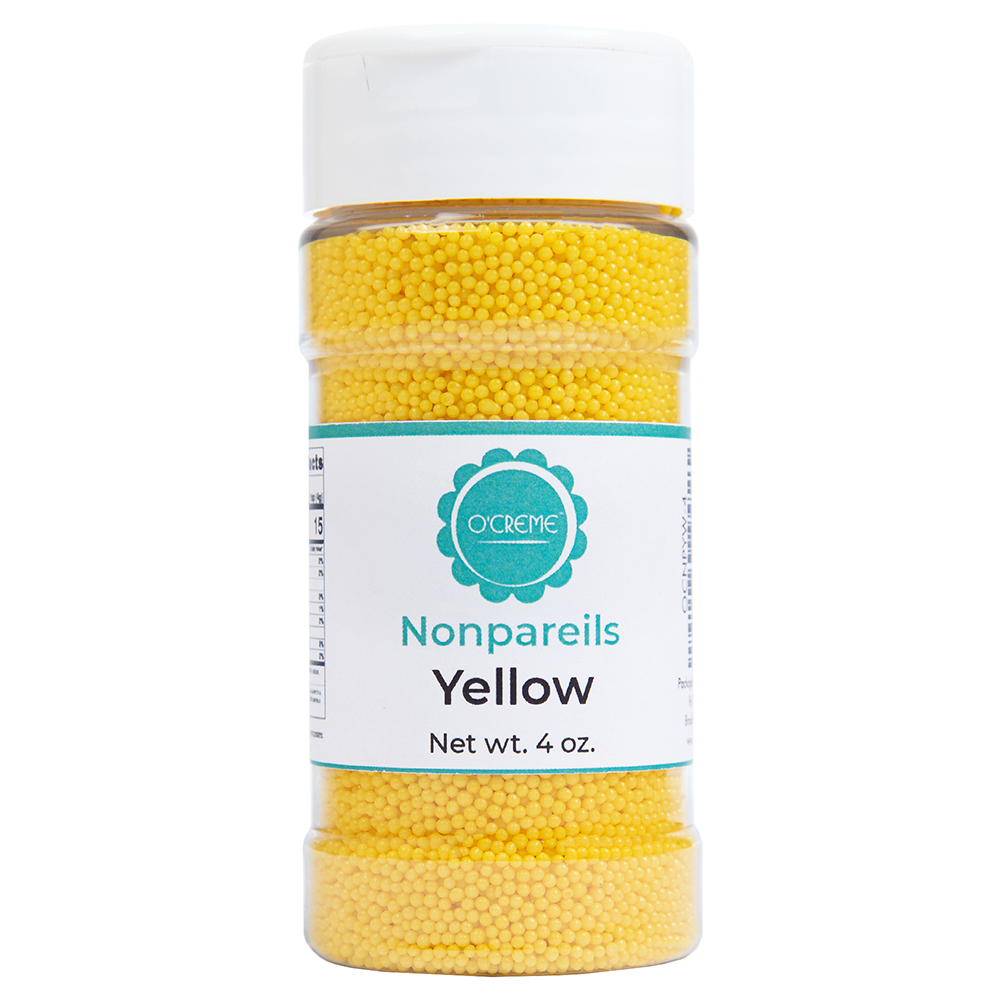 O'Creme Yellow Nonpareils, 4 oz.