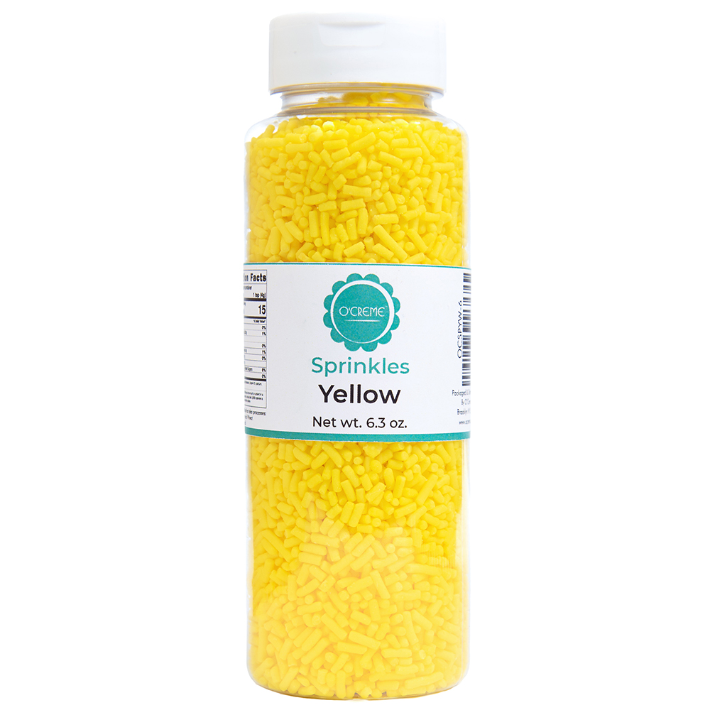 O'Creme Yellow Sprinkles, 6.3 oz.