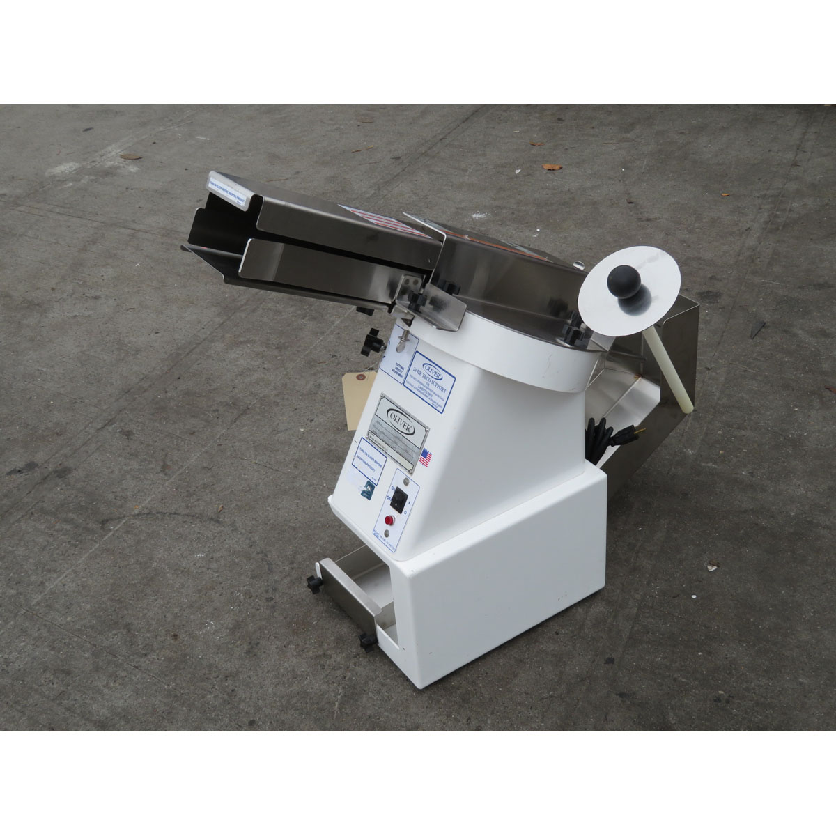 Oliver 702N Bagel Slicer with Return Slide, Used Excellent Condition