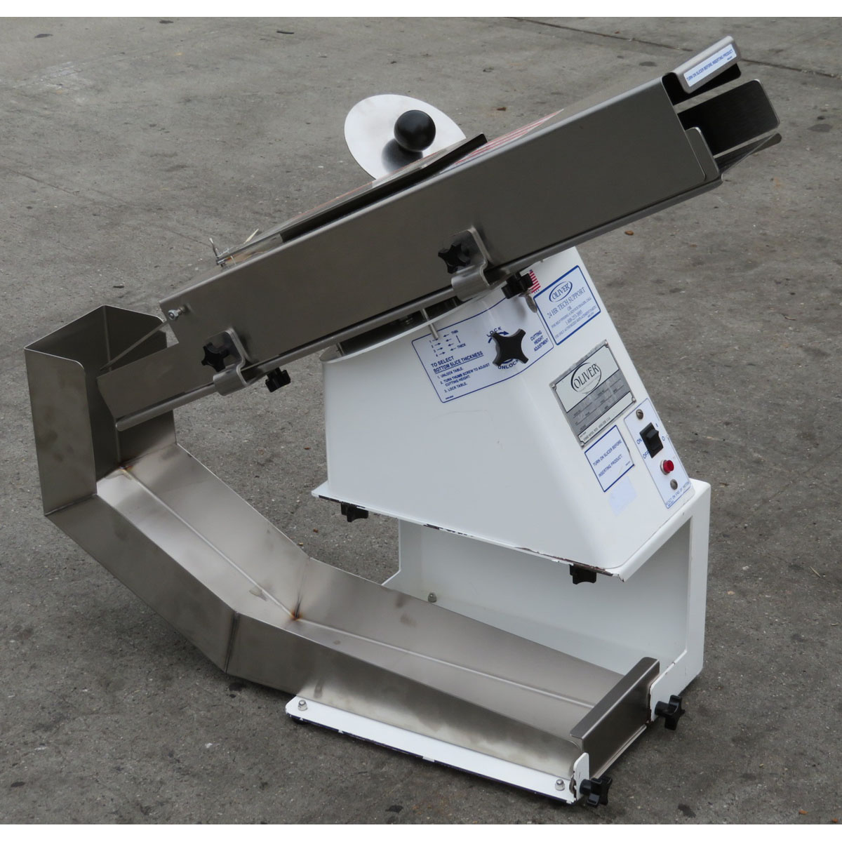 Oliver 702N Bagel Slicer with Return Slide, Used Great Condition Bakery