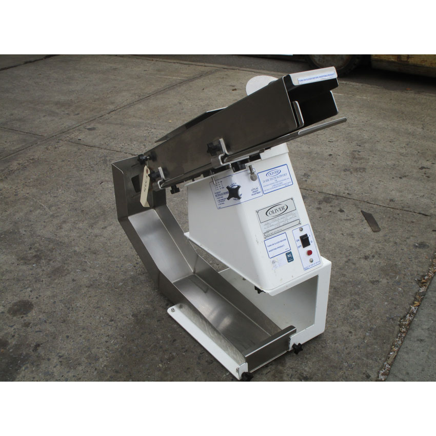 Oliver Bagel Slicer 702N, With Return Slide, Used Excellent Condition