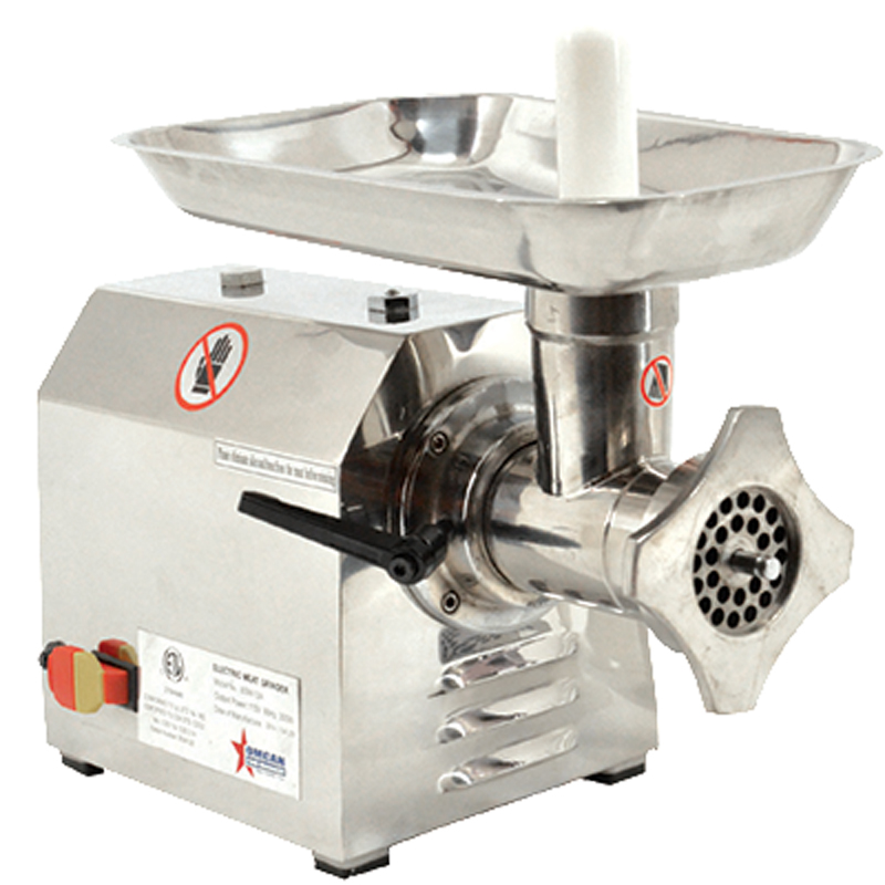 Omcan 23580 # 12 Economical Stainless Steel Meat Grinder 110V, 0.87 HP