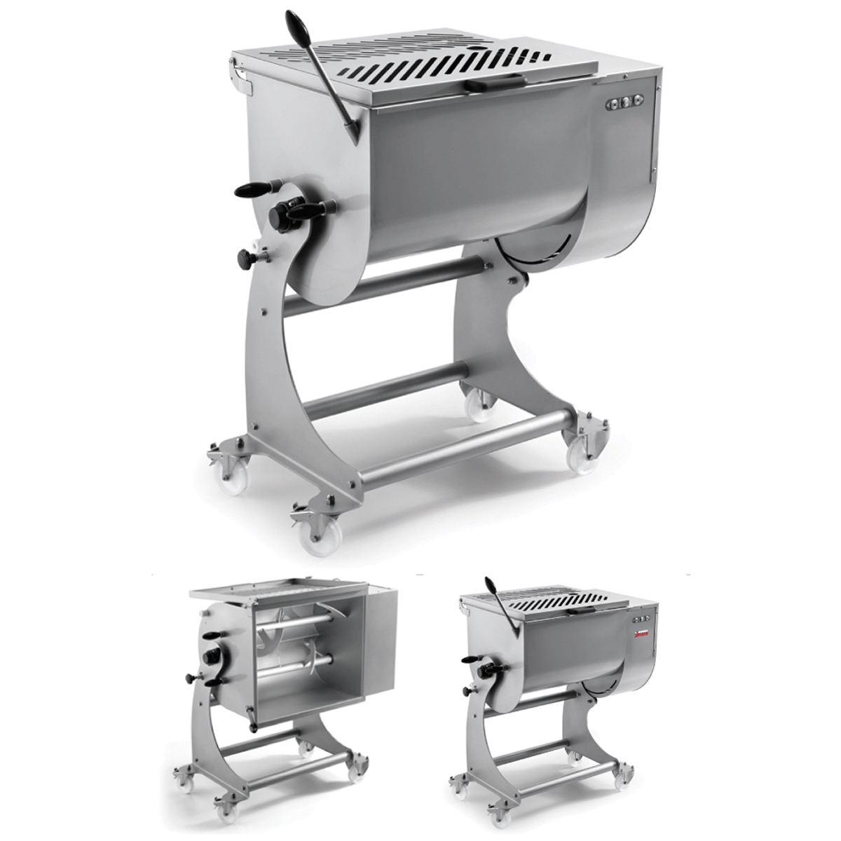 Omcan 37450 Dual Paddle Tilting Meat Mixer 220V, 1 Phase, 80-Kg Capacity