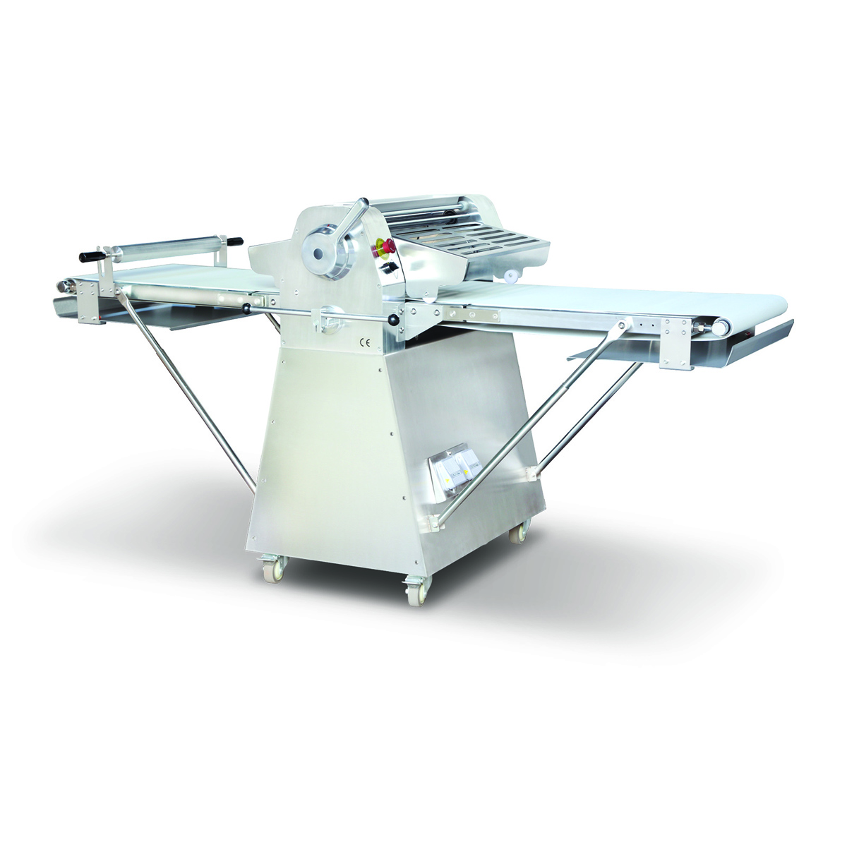 Omcan 88 Floor Model Stainless Steel Reversible Dough Sheeter