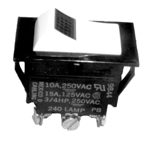 On/Off/On Lighted Rocker Switch - 15A/125V, 10A/250V