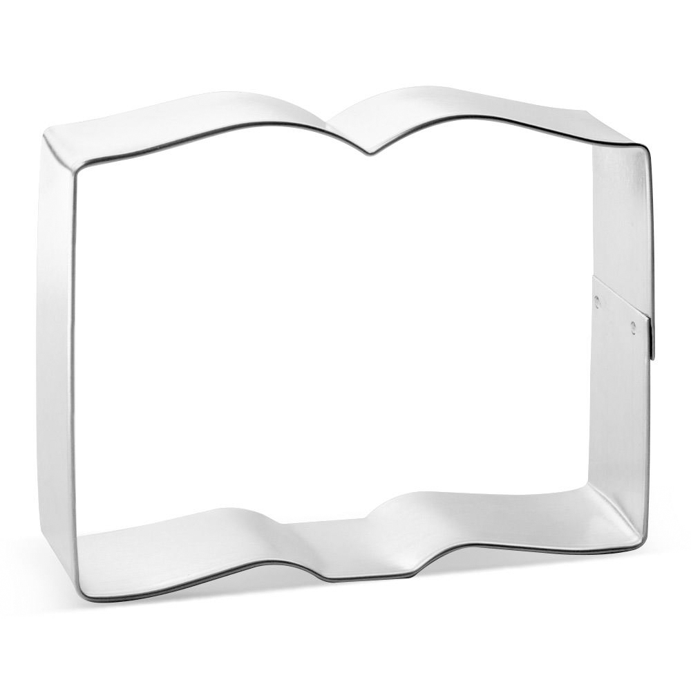 Open Book Cookie Cutter, 4" x 3"