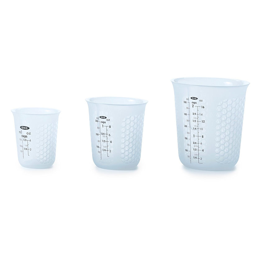 OXO 11110901 Good Grips 1/4 to 1 Cup 6-Piece Black Measuring Cup Set