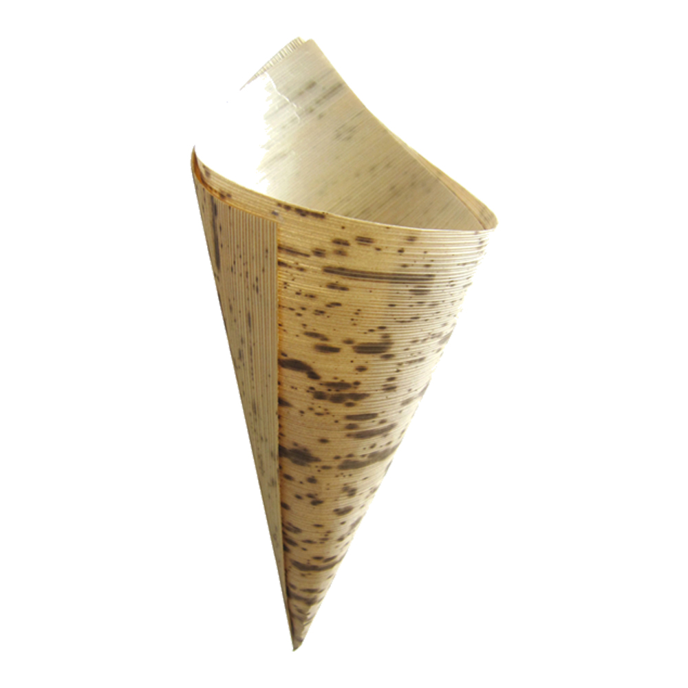 PacknWood 2-Layer Bamboo Leaf Cone, 5.1" high - Pack of 100