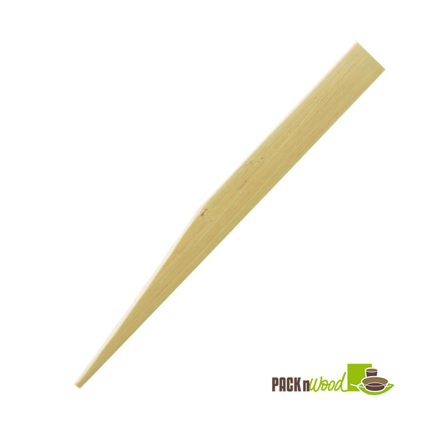 Packnwood "HIRA" Bamboo Skewer Knife 3.5" - Case Of 2000