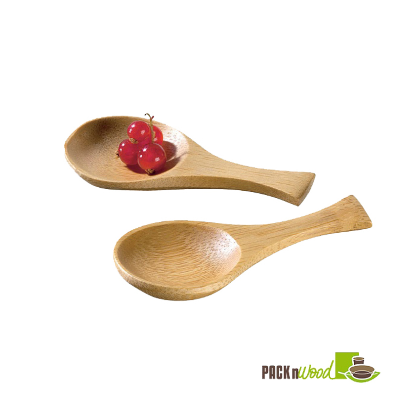 Packnwood "IWAKI" Bamboo Spoon 0.25 oz 3.7" x 1.8" - Case Of 500