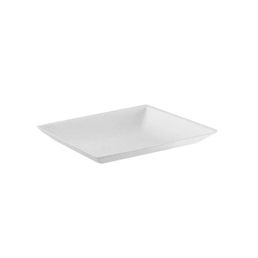 Packnwood Bio 'n' Chic Square Sugarcane Plate, 3.5" x 3.5", Case of 100