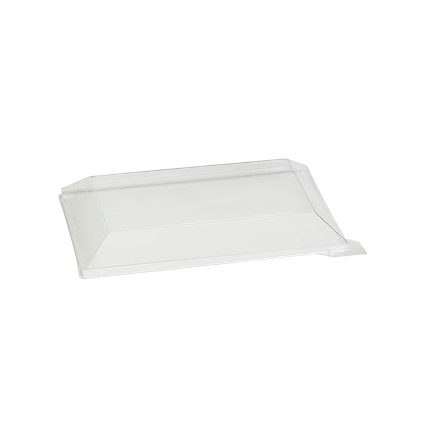 Packnwood Clear Klarity Lid, 7.08" x 5.11" x 1.18" H, Case of 100