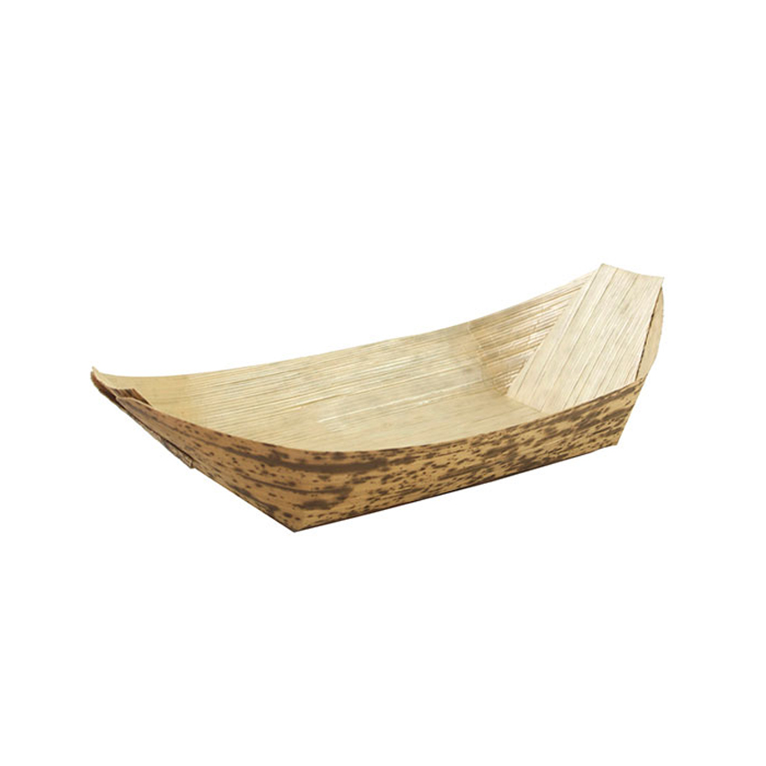 Packnwood Bamboo Leaf Boat, 0.5 oz, 3.5" x 1.7" x 0.5" H, Case of 1000