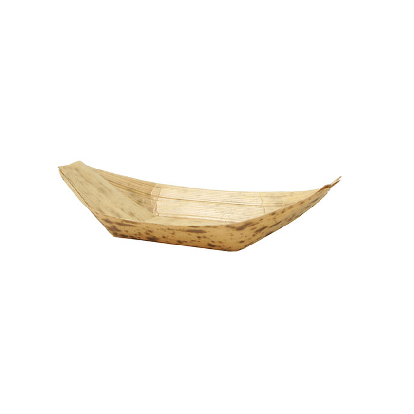 Packnwood Bamboo Leaf Boat, 0.5 oz, - 3" x 1.6" x 0.4" H, Case of 2000