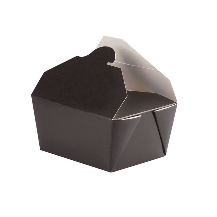 Packnwood Black Meal Box, 5.1" x 4.1" x 2.5" H, Case of 450