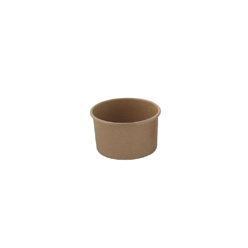 Packnwood Brown Kraft Hot & Cold Paper Cup, 3.3 oz., 2.8" Dia. x 1.6" H, Case of 1000