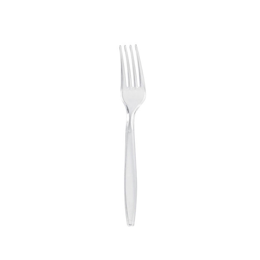 Packnwood Clear Majesty Fork, 7.08", Case of 1000