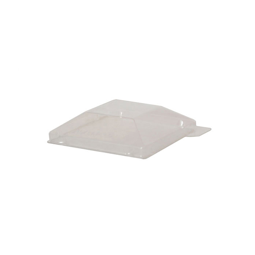 Packnwood Clear Recyclable Klarity Lid, 2.55" x 2.55", Case of 200
