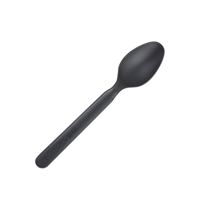 Packnwood Black Spoon, 5", Case of 2000