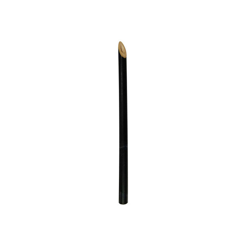 Packnwood Durable & Reusable Black Cocktail Bamboo Straw, 5.7", Case of 100