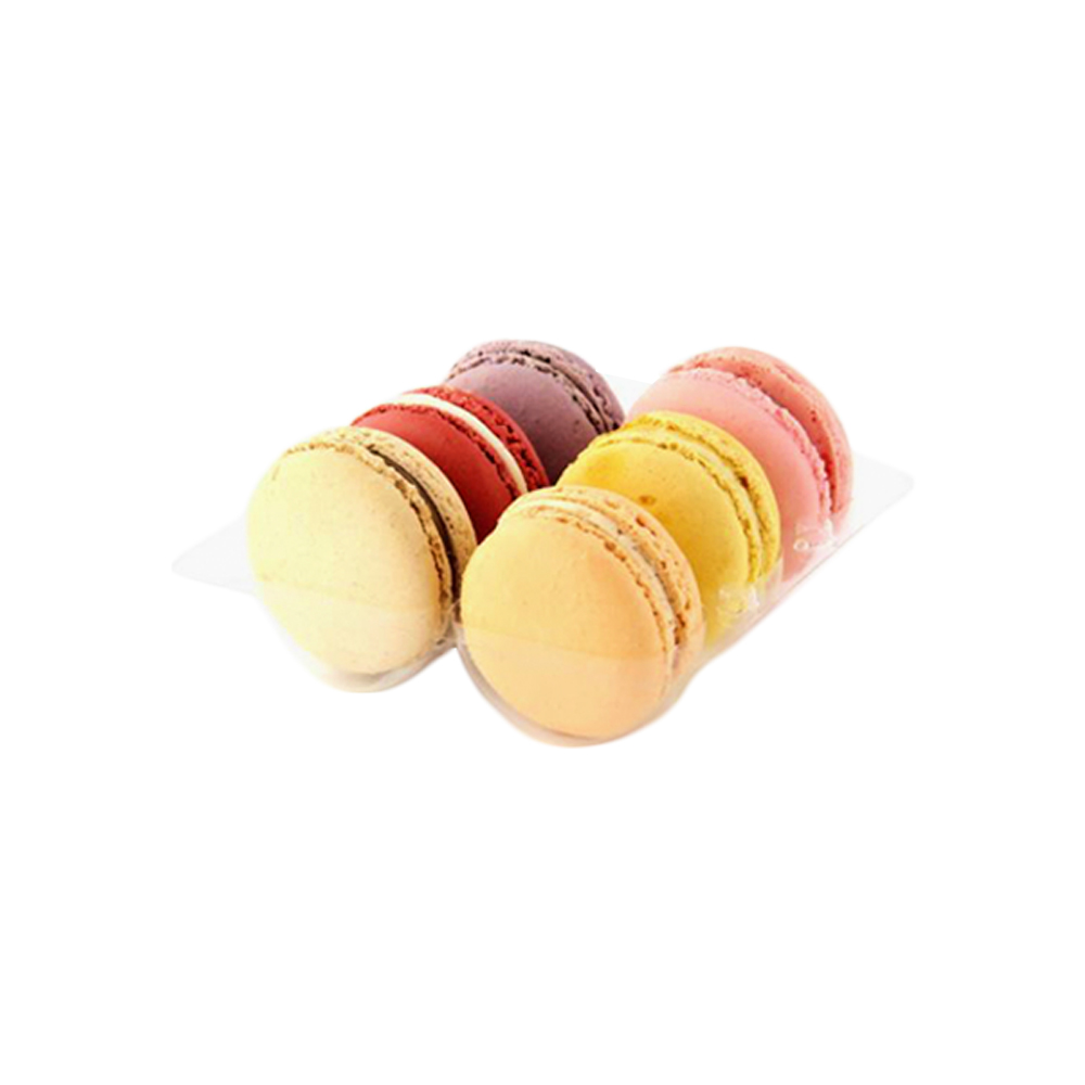 Packnwood Insert for 6 Macarons with Clip Closure, 4.5" x 3.9" - Case of 250