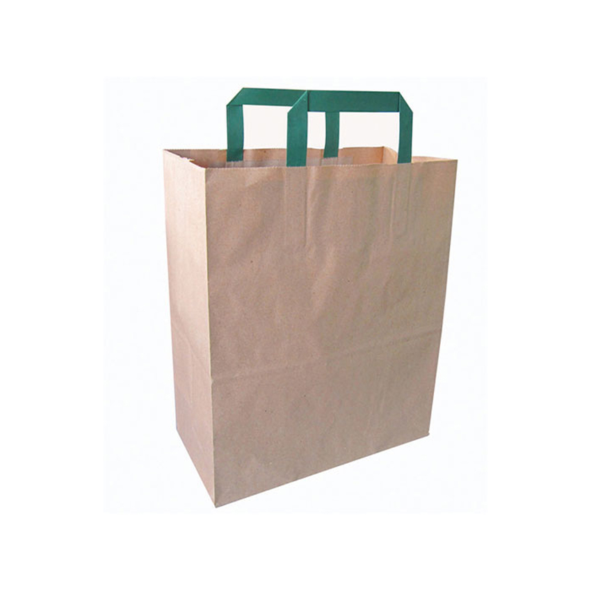 Packnwood Kraft Paper Bag with Handle, 10.5" x 5.5" x 13" H, Case of 250