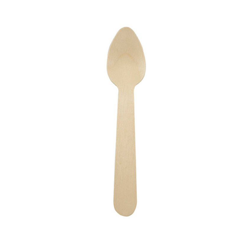 Packnwood Mini Wooden Spoon, 4.3", Case of 3000
