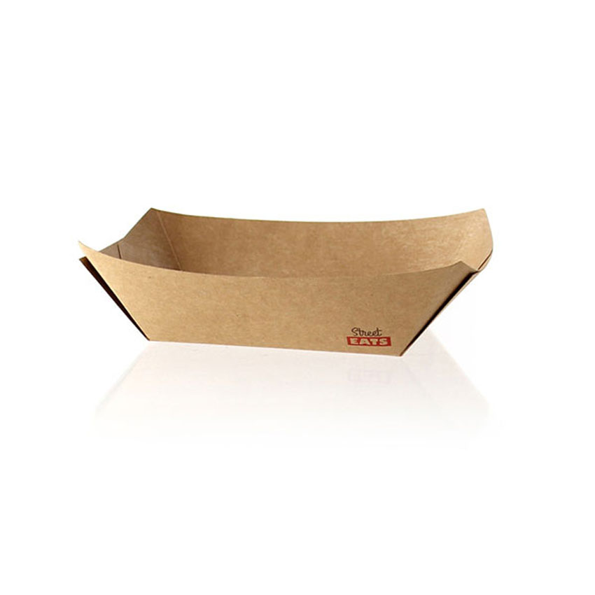 Packnwood Kraft Paper Boats, 1 lb, 6.3" x 4.4" x 1.6" H, Case of 1000 