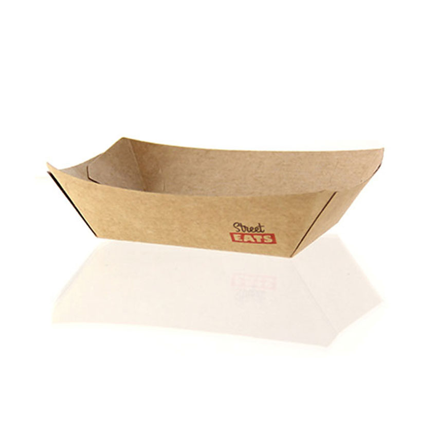 Packnwood Kraft Paper Boats, 3 lb, 8.7" x 5.7" x 1.4" H, Case of 500