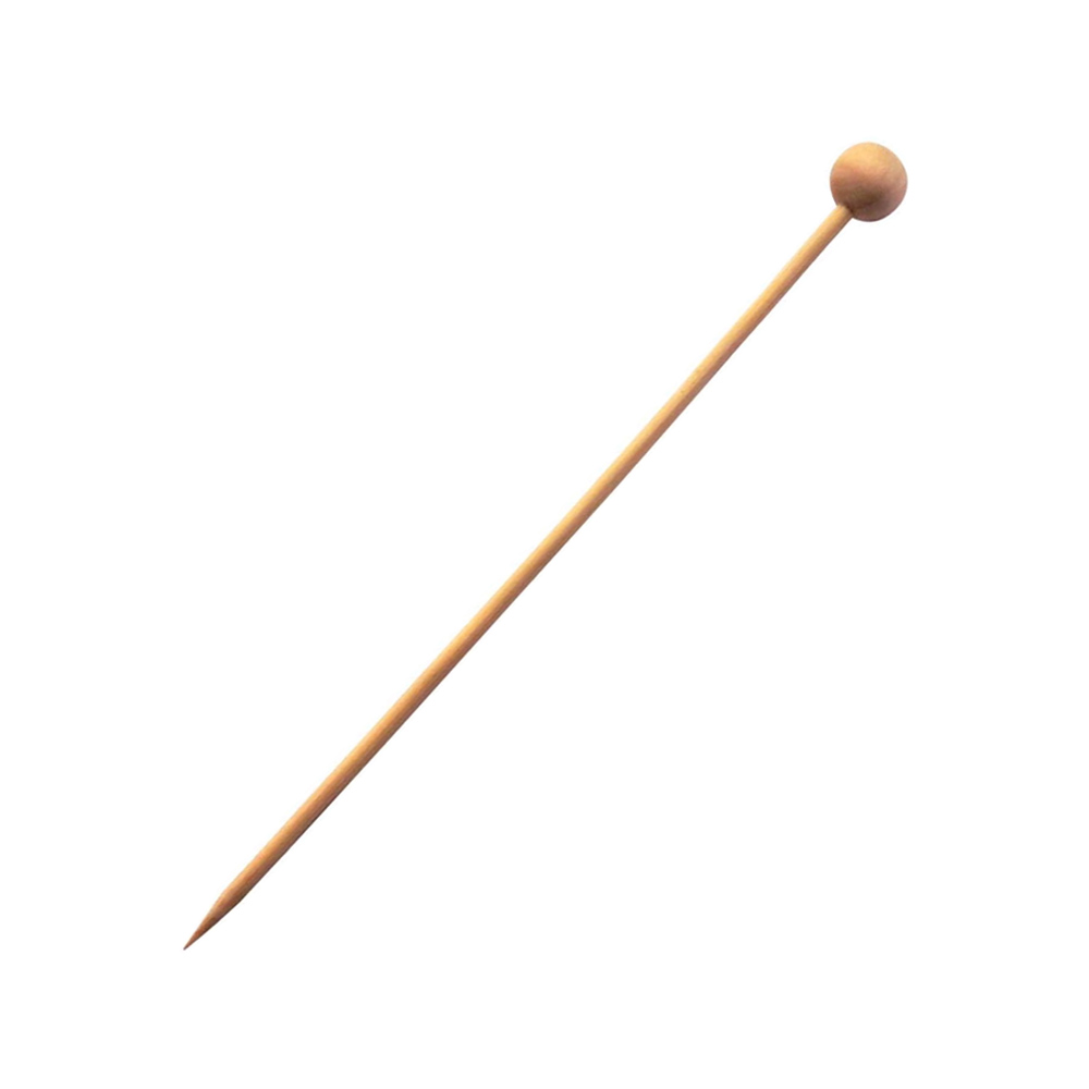 PacknWood Natural Bamboo Ball Skewer - Case of 2000