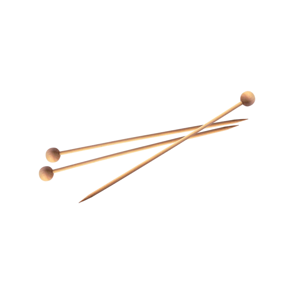 PacknWood Natural Bamboo Ball Skewer, 5.5" - Pack of 100