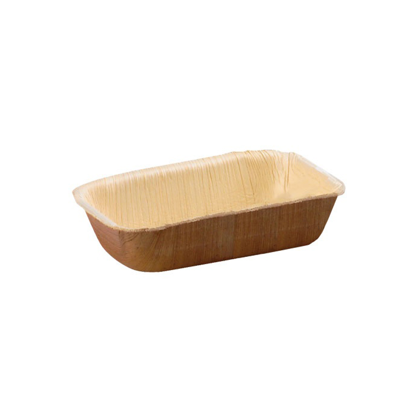 Packnwood Palmava Rectangular Palm Dish, 1 oz, 5" x 2.5" x 1.1" H, Case of 200