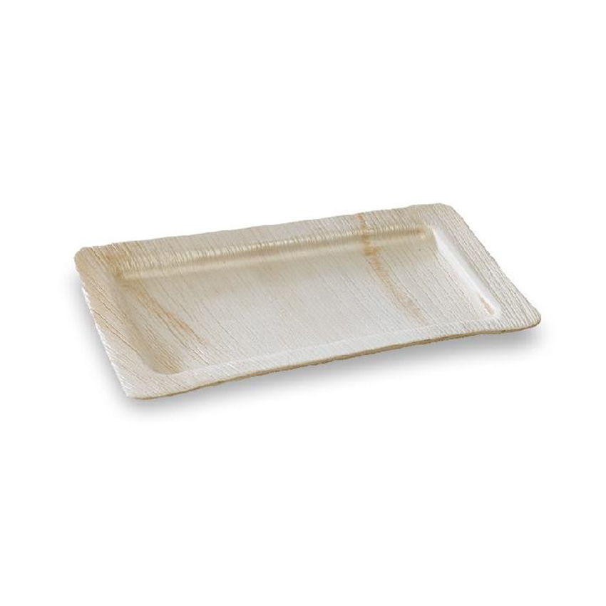 Packnwood Palmtray Palm Leaf Rectangular Tray, 11.02" x 7.08" x 0.59" H, Case of 100