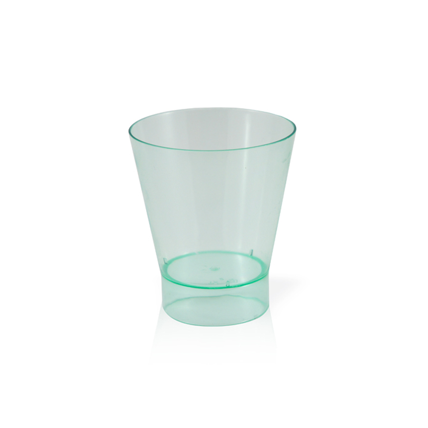 Packnwood Pavlos Transparent Green Cup, 6 oz., 3" Dia. x 3.5" H, Case of 200