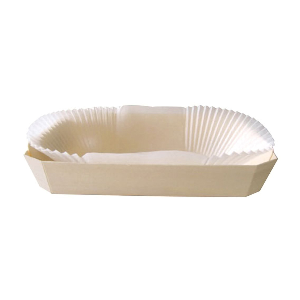 Packnwood ROMEO Wooden Baking Mold, 5.6" x 3.75" x 1.7" - Case of 120