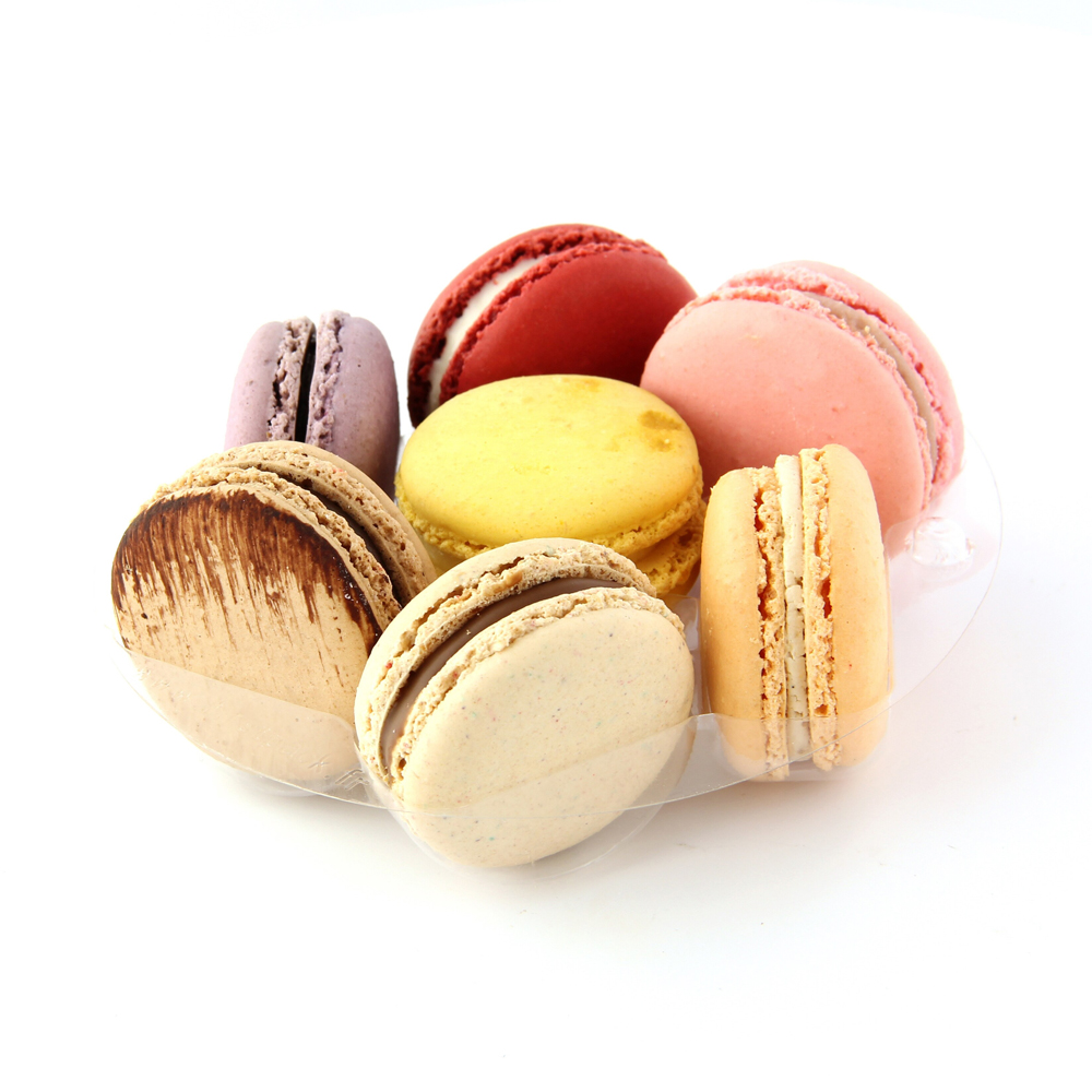 Packnwood Round Insert for 7 Macarons, 5.1" Dia. x 0.7" - Pack of 25