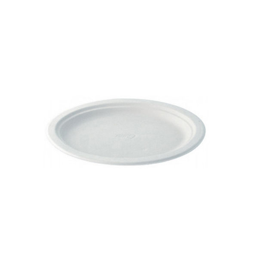 Packnwood Round Sugarcane Plate, 10" Dia., Case of 500