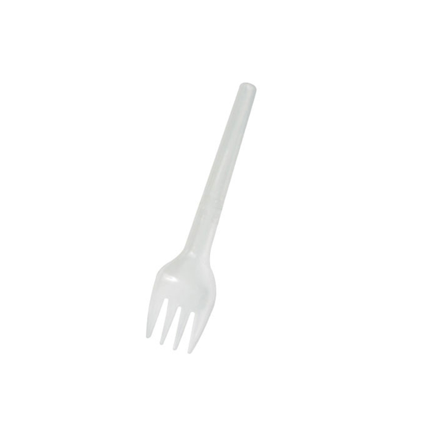 Packnwood Wrapped White Folding Fork, 5.3", Case of 1000