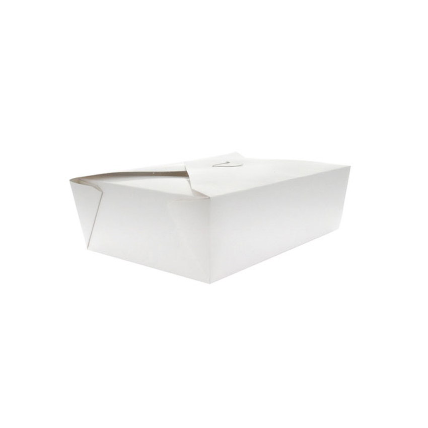 Packnwood White Meal Box, 8.66" x 6.3" x 1.96" H, Case of 200