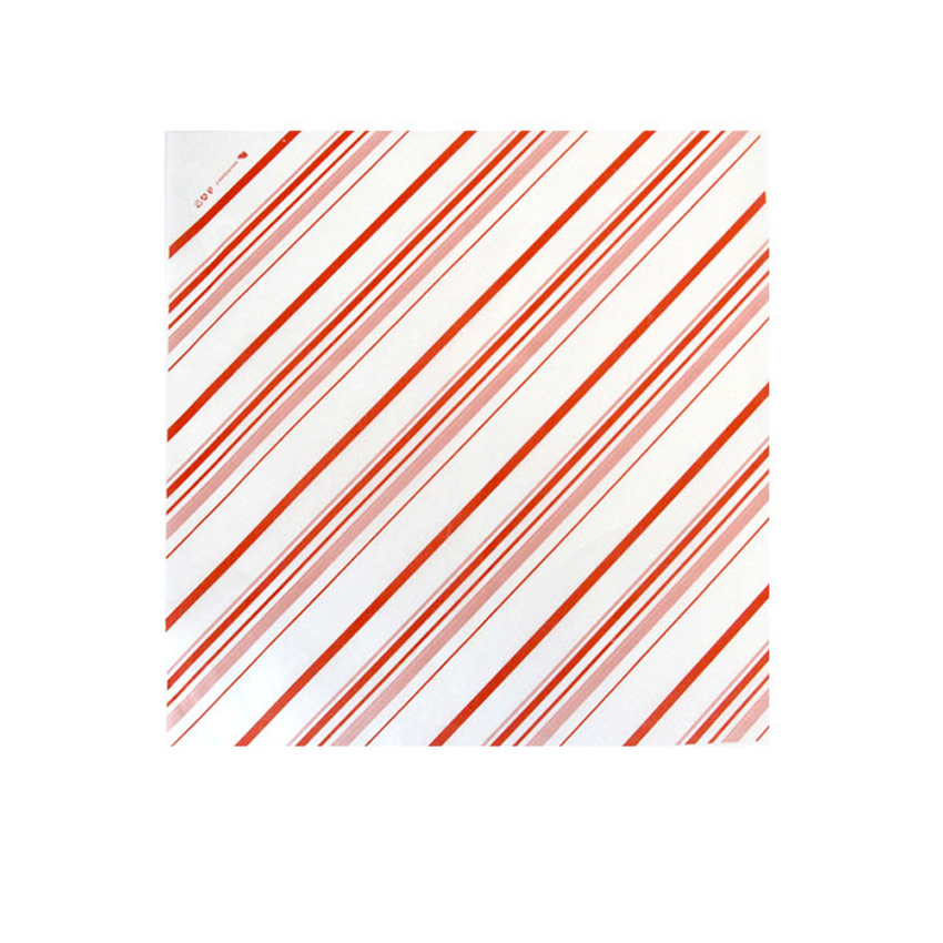 Packnwood White Paper with Red Decoration, 12.6" x 12.2", Case of 500
