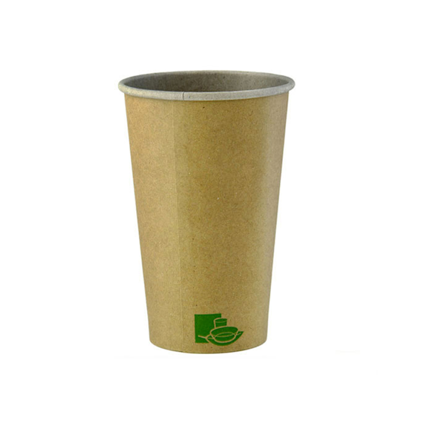 Packnwood Zen Kraft Paper Cups, 20 oz., 3.54" Dia. x 6.3" H, Case of 500