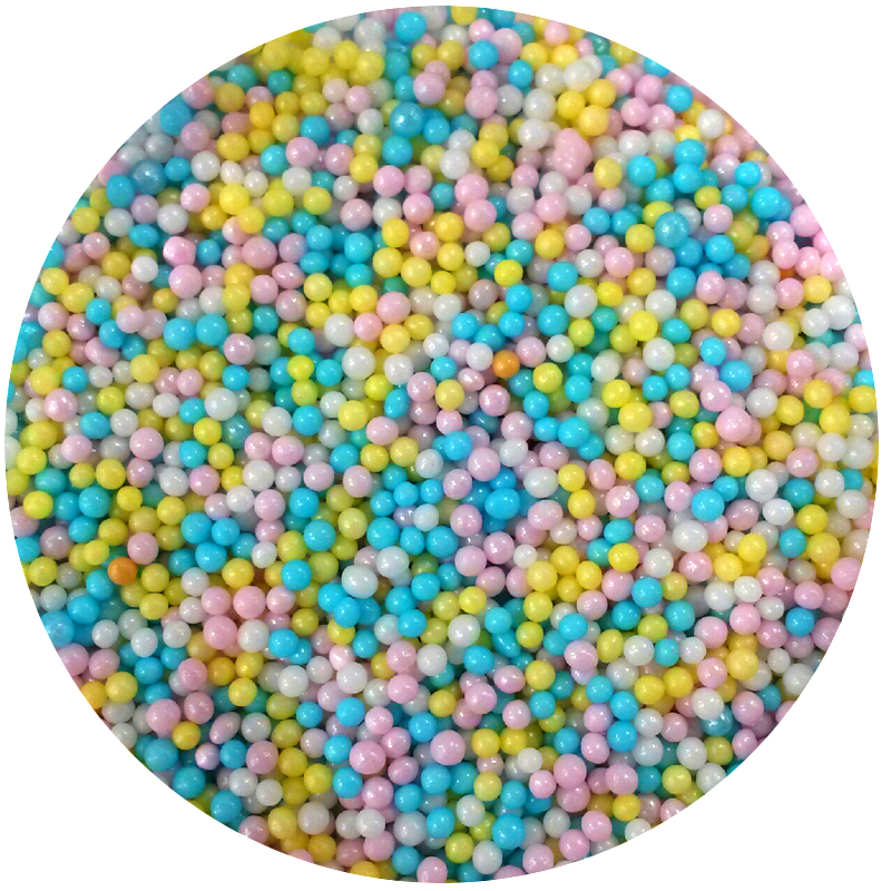 Pastel Mix Edible Sugar Pearls Decoration Balls 2mm Edible Pearls
