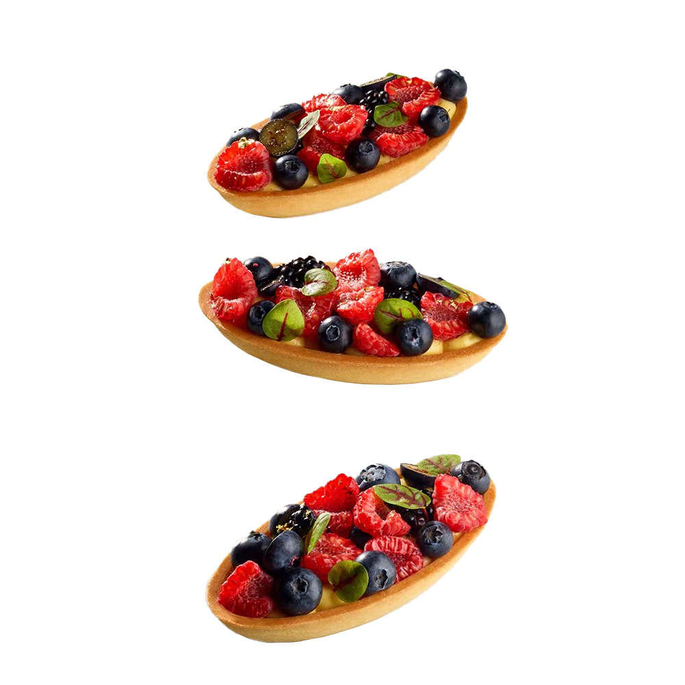 Pavoni Cookmatic Plate PIASTRA121 Oval Boat, 9 Cavities