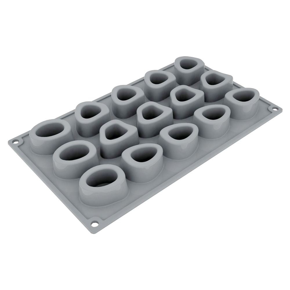 Pavoni GG041S Silicone Ossobuco Mold, 15 Cavities