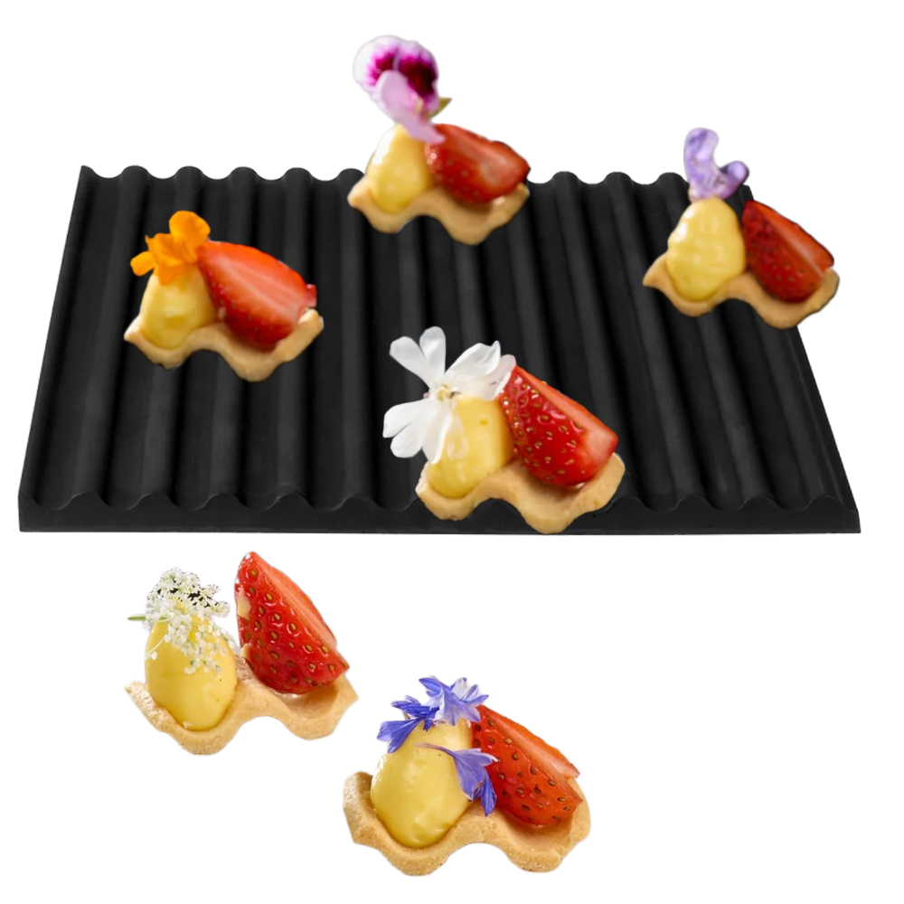 Pavoni GG080 ONDA Wave Silicone Mold, 9.8" x 9.8"