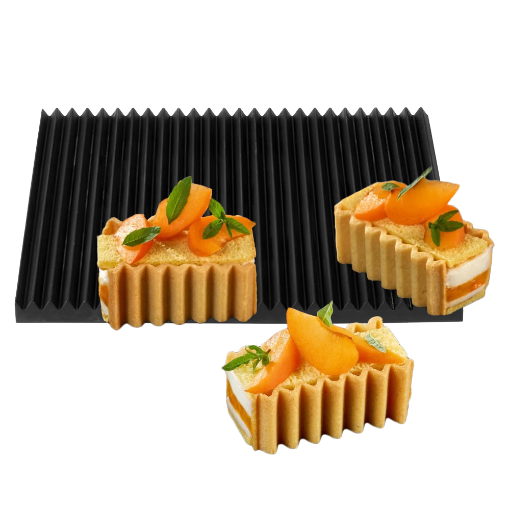 Pavoni GG081 ZIG ZAG Silicone Mold, 9.8" x 9.8"