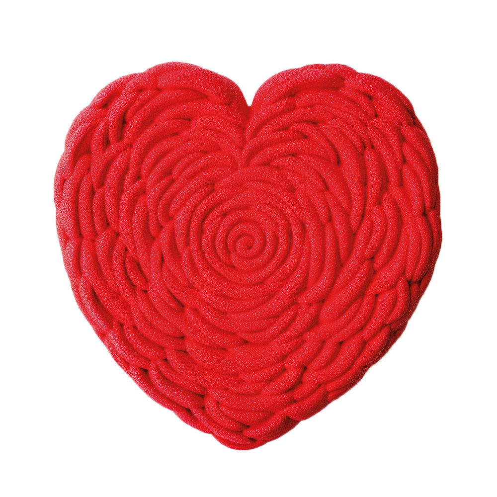 Pavoni KE086 'Je T'aime' Rose Heart Mold, 33.8 oz.
